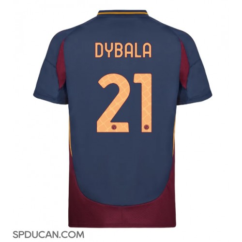 Muški Nogometni Dres AS Roma Paulo Dybala #21 Rezervni 2024-25 Kratak Rukav